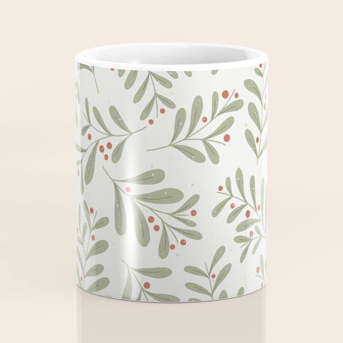 Modern Mistletoe Coffee Mug Gallery Image 4