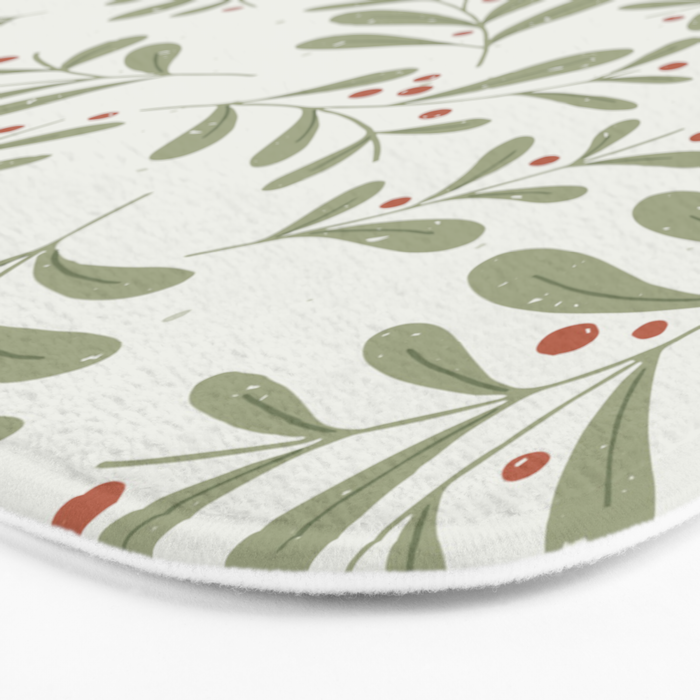 Modern Mistletoe Bath Mat Gallery Image 3