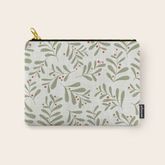 Modern Mistletoe Carry All Pouch Gallery Image 1