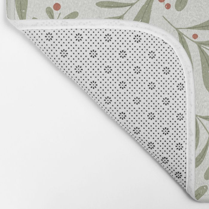 Modern Mistletoe Bath Mat Gallery Image 2