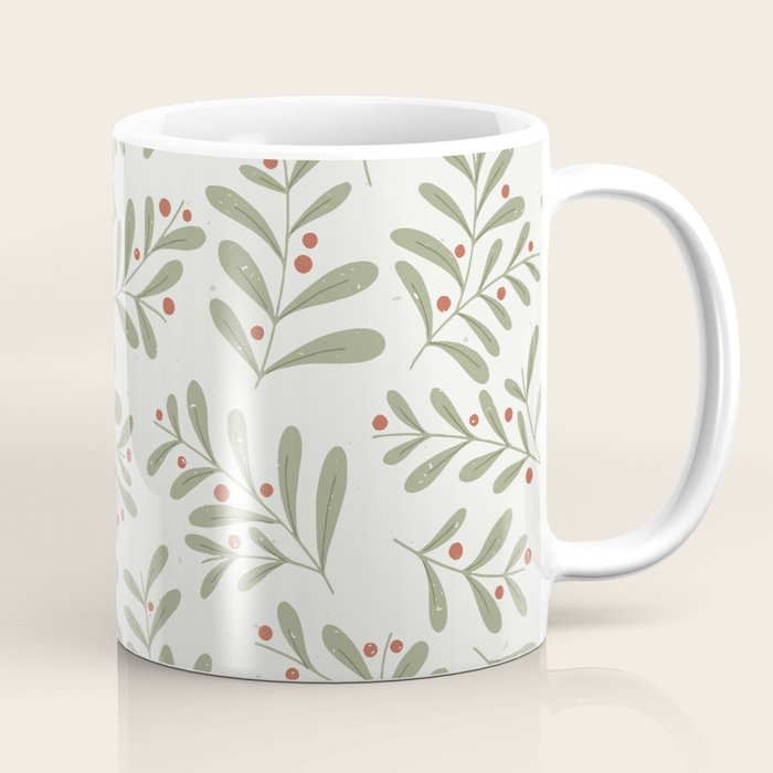 Modern Mistletoe Coffee Mug Gallery Image 1