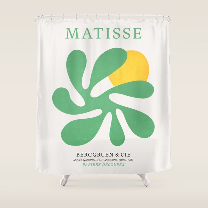 Star Leaf: Matisse Paper Cutouts VI Shower Curtain Gallery Image 1