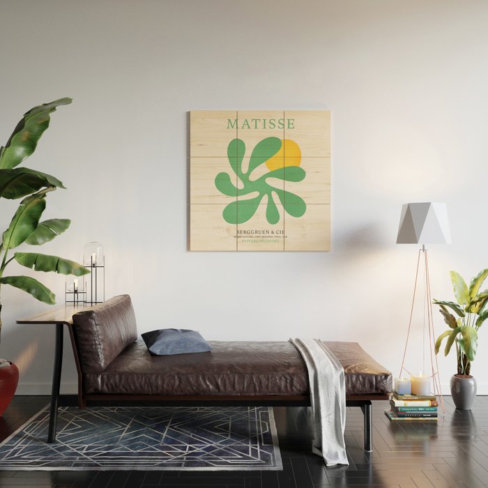Star Leaf: Matisse Paper Cutouts VI Wood Wall Art Gallery Image 2