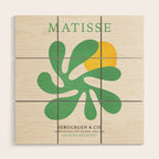 Star Leaf: Matisse Paper Cutouts VI Wood Wall Art Gallery Image 1