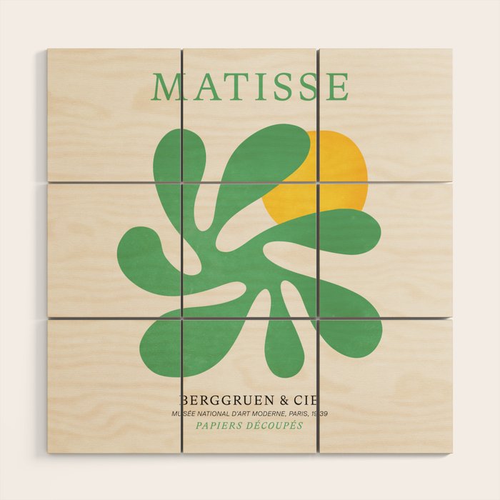 Star Leaf: Matisse Paper Cutouts VI Wood Wall Art Gallery Image 1