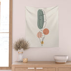 Cat and Plant 35 Wall Tapestry Gallery Image 2