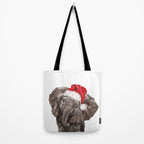 Christmas Baby Elephant Tote Bag Gallery Image 2