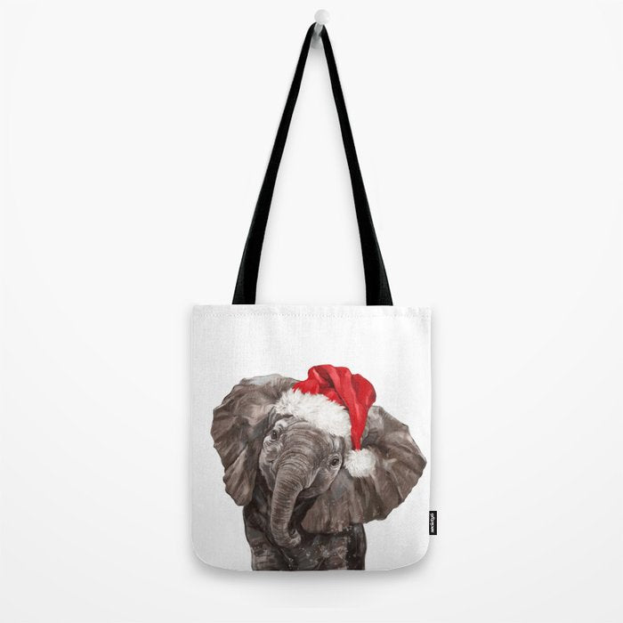 Christmas Baby Elephant Tote Bag Gallery Image 2