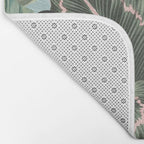 Vintage & Shabby Chic - Sepia Pink Tropical Bird Summer Garden Bath Mat Gallery Image 2