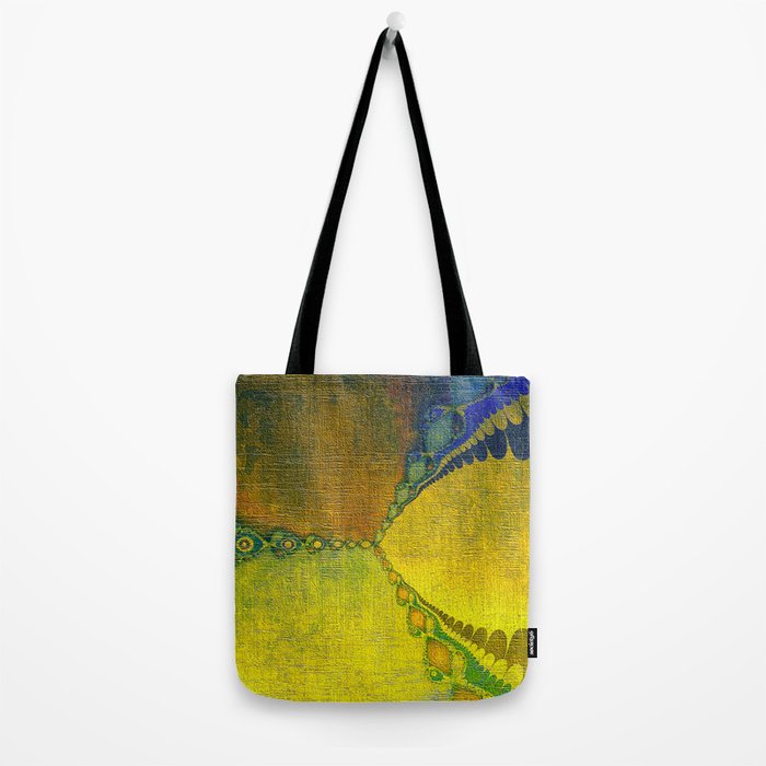 Sunny Southwestern Abstract - yellow navy chartreuse  Tote Bag Gallery Image 2