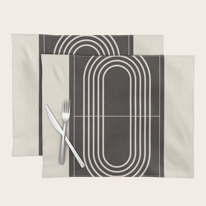 Minimal Geometric Line Art 4 Placemat Gallery Image 1