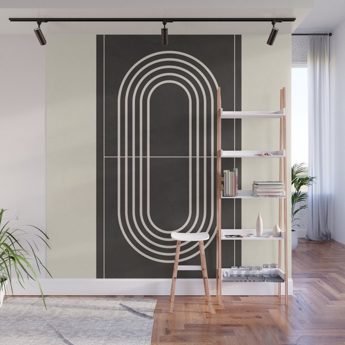 Minimal Geometric Line Art 4 Wall Mural Gallery Image 1