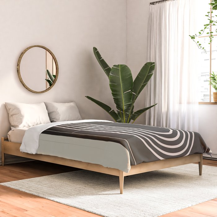 Minimal Geometric Line Art 4 Comforter Gallery Image 2