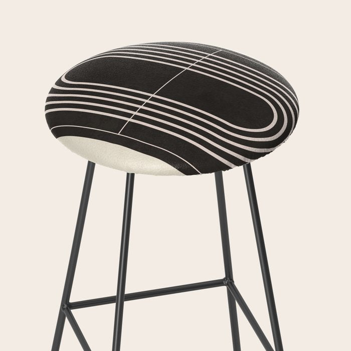 Minimal Geometric Line Art 4 Stool Gallery Image 2