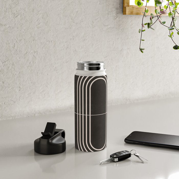Minimal Geometric Line Art 4 Water Bottle Gallery Image 4