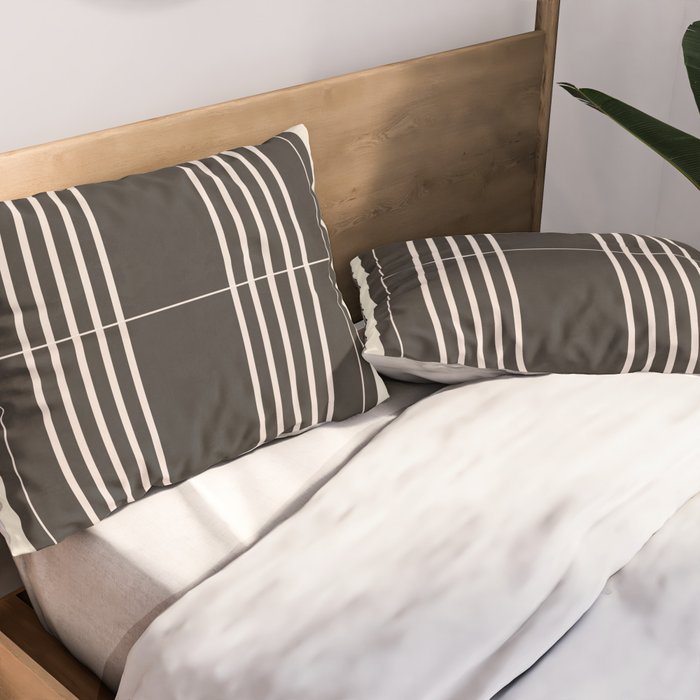 Minimal Geometric Line Art 4 Pillow Sham Gallery Image 2