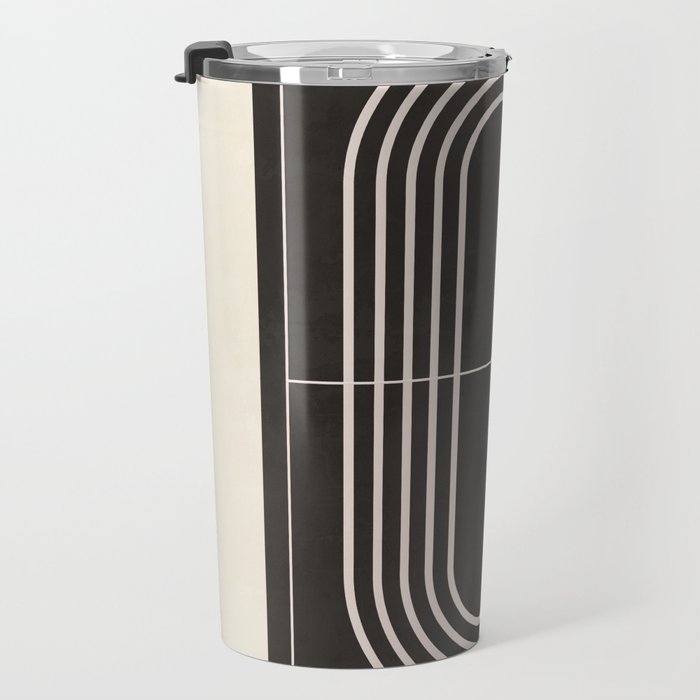Minimal Geometric Line Art 4 Travel Mug Gallery Image 3
