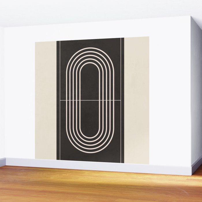 Minimal Geometric Line Art 4 Wall Mural Gallery Image 2