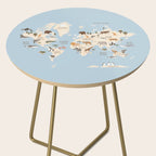 Illustrated Animal World Map Side Table Gallery Image 2