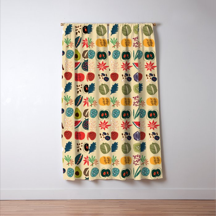 Fruit and Spice Rack Window Curtain Gallery Image 3