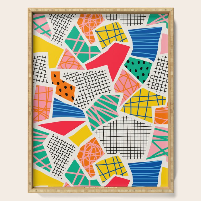 Color Patchwork: Bauhaus Edition Serving Tray Gallery Image 1