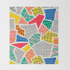 Color Patchwork: Bauhaus Edition Throw Blanket Gallery Image 2