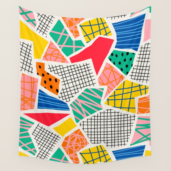 Color Patchwork: Bauhaus Edition Wall Tapestry Gallery Image 1