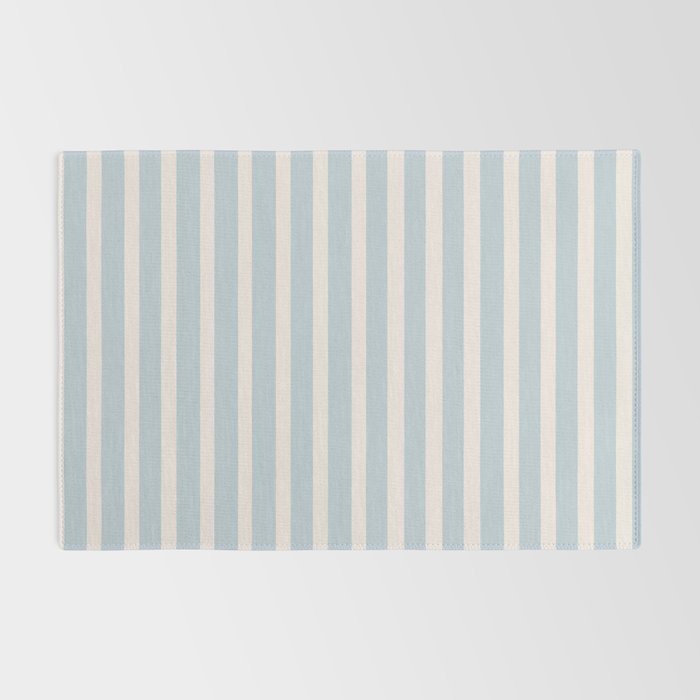 Blue and Cream Stripes Rug Gallery Image 2
