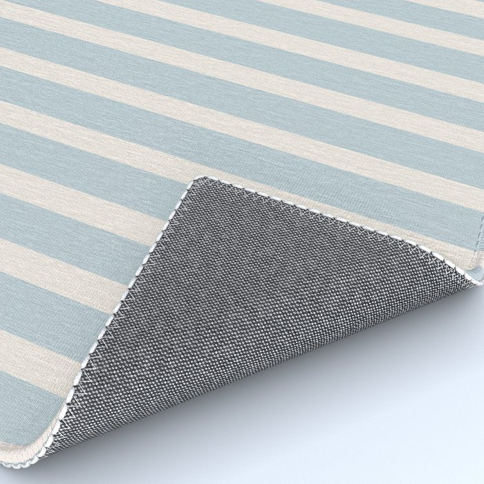 Blue and Cream Stripes Rug Gallery Image 4