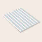 Blue and Cream Stripes Notebook Gallery Image 3