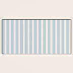 Blue and Cream Stripes Desk Mat Gallery Image 3