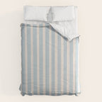 Blue and Cream Stripes Comforter Gallery Image 6