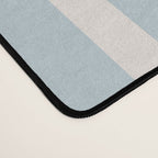 Blue and Cream Stripes Desk Mat Gallery Image 4