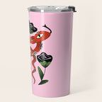 Snake with Black Roses Lunar New Year Art Travel Mug Gallery Image 2