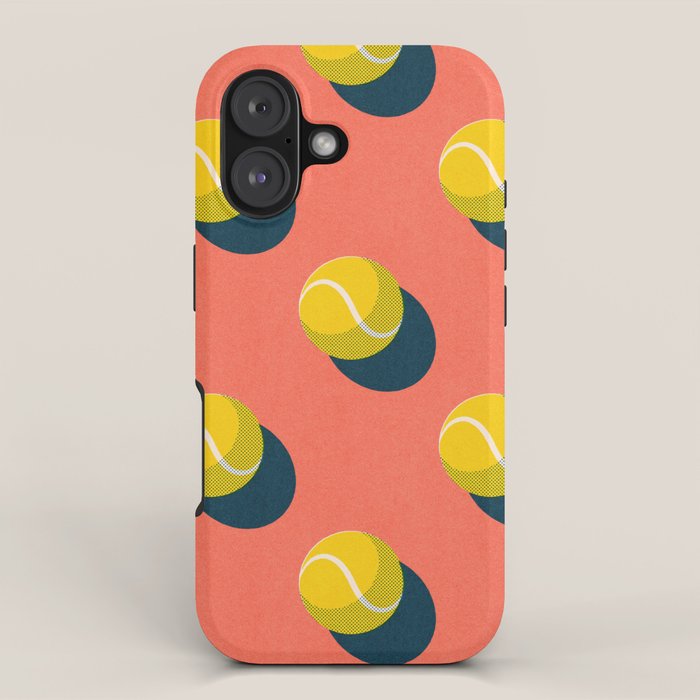 BALLS Tennis - clay court - pattern iPhone Case Gallery Image 1