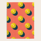BALLS Tennis - clay court - pattern Poster Gallery Image 4