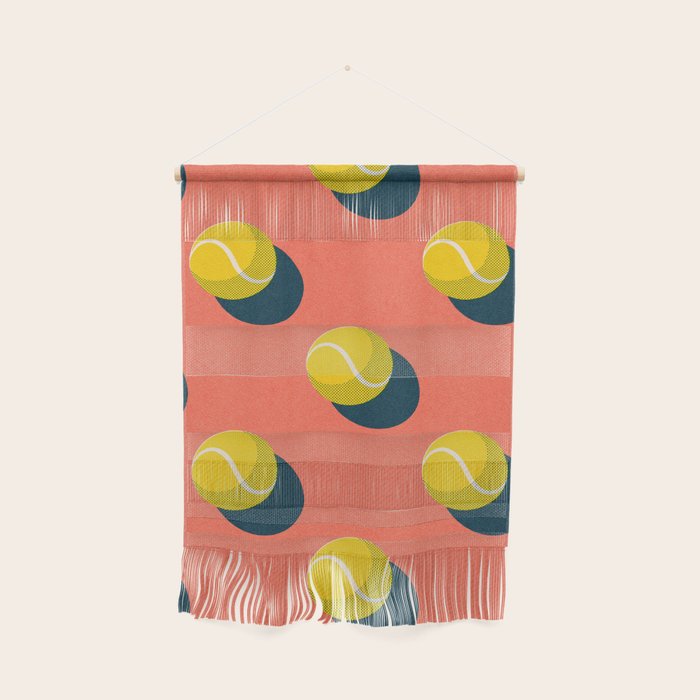 BALLS Tennis - clay court - pattern Wall Hanging Gallery Image 1