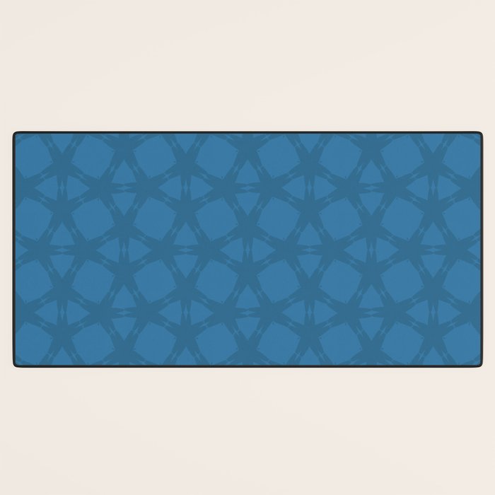 Celestial Blue Rippling Wave Pattern Desk Mat Gallery Image 3