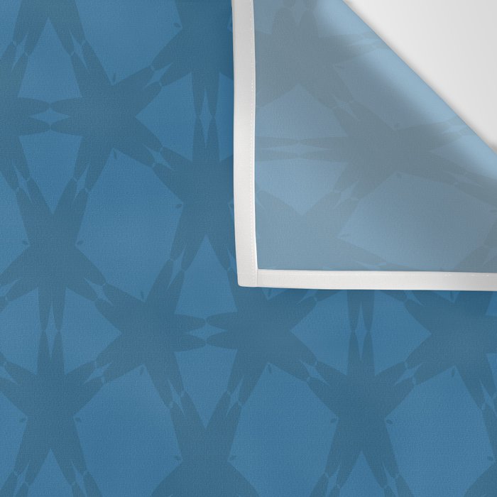 Celestial Blue Rippling Wave Pattern Wall Tapestry Gallery Image 3