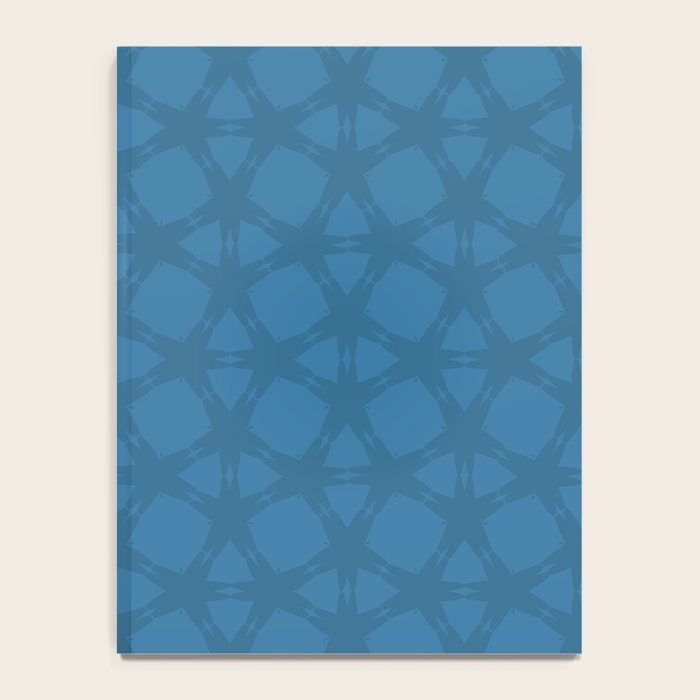 Celestial Blue Rippling Wave Pattern Notebook Gallery Image 4