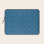 Celestial Blue Rippling Wave Pattern Laptop Sleeve Gallery Image 1
