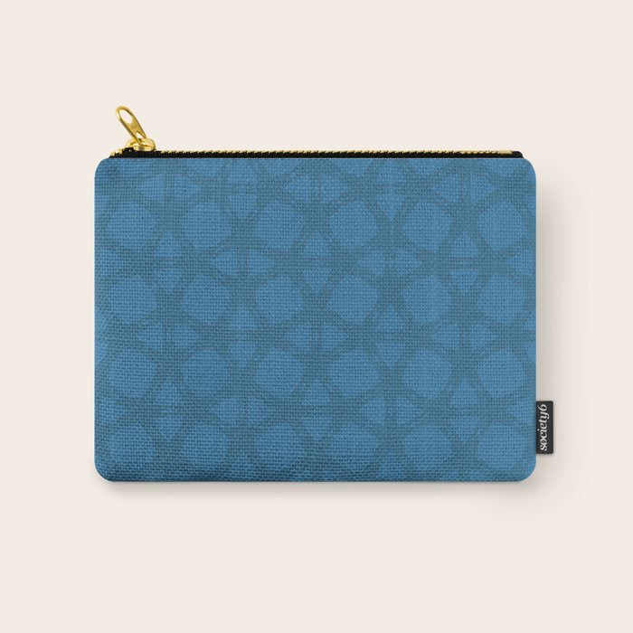 Celestial Blue Rippling Wave Pattern Carry All Pouch Gallery Image 1