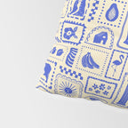 Vintage tropical summer patchwork art pattern Pillow Sham Gallery Image 4