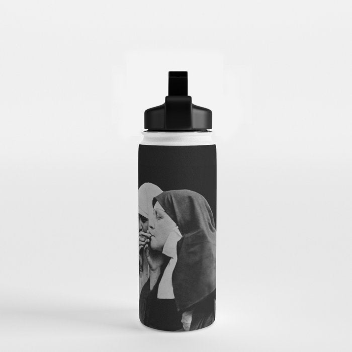 Smoking Nuns Vintage Photo -Smoking Nuns Water Bottle Gallery Image 2