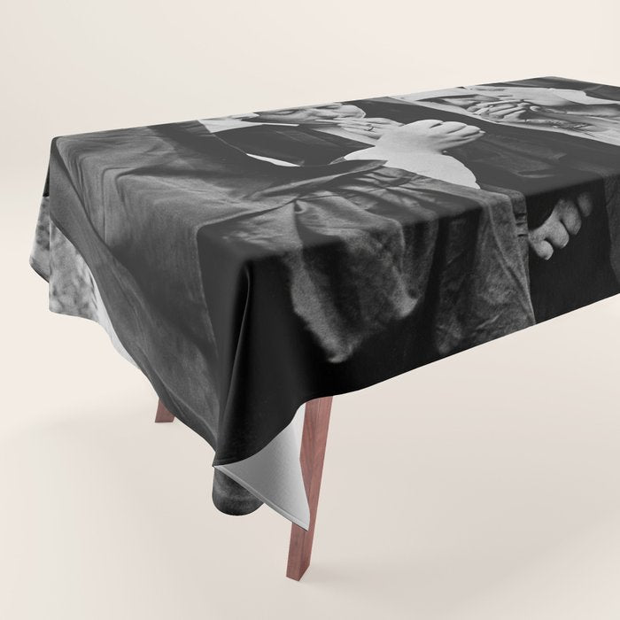 Smoking Nuns Vintage Photo -Smoking Nuns Tablecloth Gallery Image 1