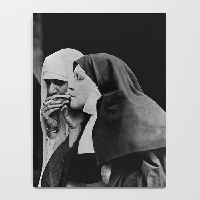 Smoking Nuns Vintage Photo -Smoking Nuns Notebook Gallery Image 4