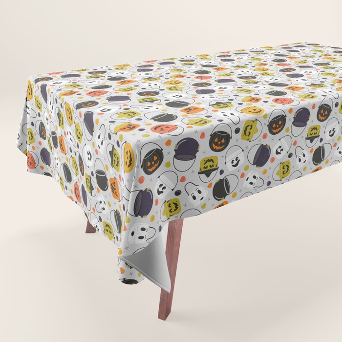 Halloween Candy Buckets Tablecloth Gallery Image 1