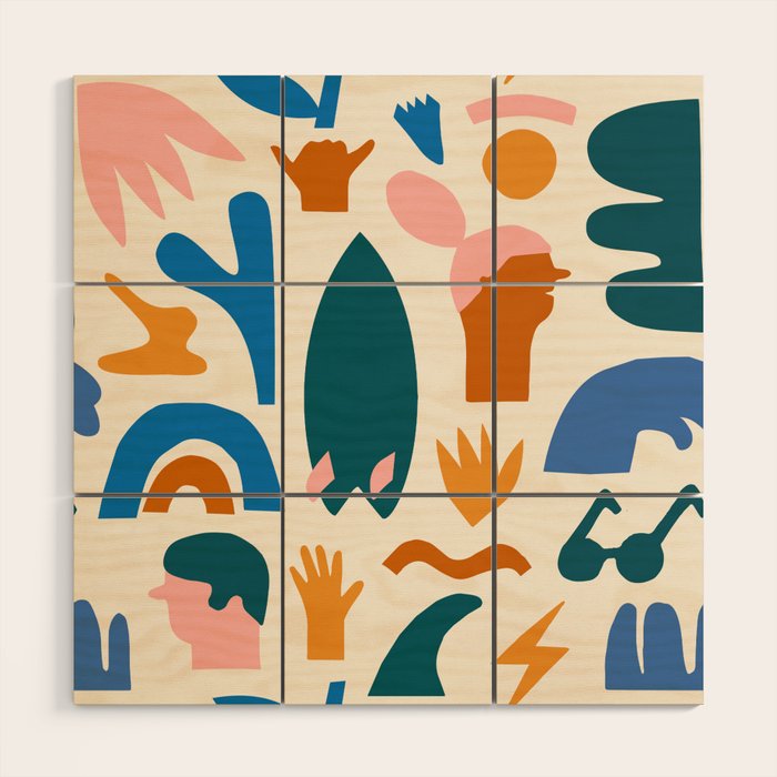 Vaya a la playa Wood Wall Art Gallery Image 1