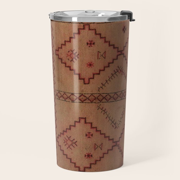 Heritage Moroccan Berber Carpet Design B29 Travel Mug Gallery Image 2