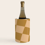 checked wave âÂ peach and gold Wine Chiller Gallery Image 2